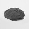 MOD. B628:Charcoal Herringbone, 61% poliester / 16% wiskoza / 13% akryl / 10% Inne włókna, L/XL